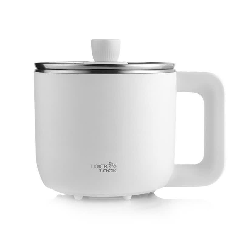 LOCK&LOCK小家电多功能电煮锅EJC337WHT白色600W礼品