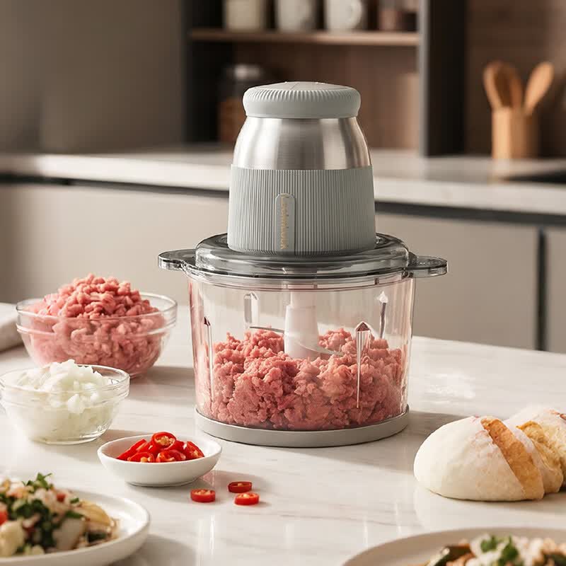 LOCK&LOCK小家电多功能料理机EJM1177GRY浅雾奶青300W礼品